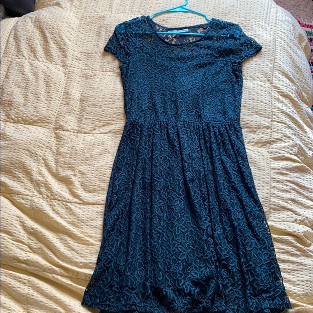 Maurices short sleeve emerald green dress